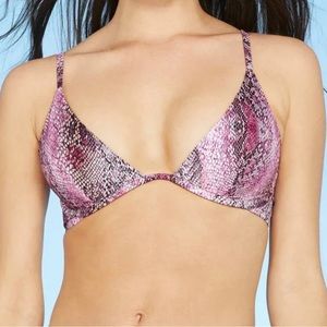 Shade & Shore Women's Swim 34D Underwire Bikini Top.
